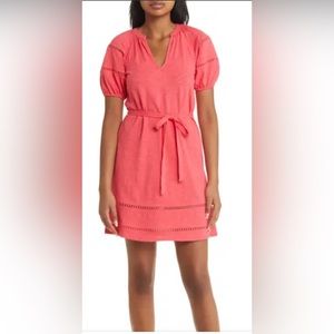 Boden Weekender Dress Cotton Short Sleeve Pink US 4L